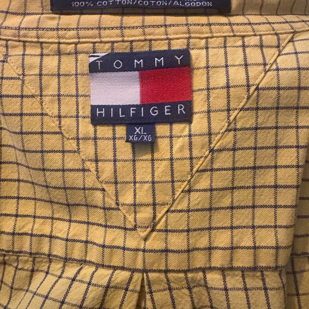 Tommy Hilfiger Yellow Plaid Shirt